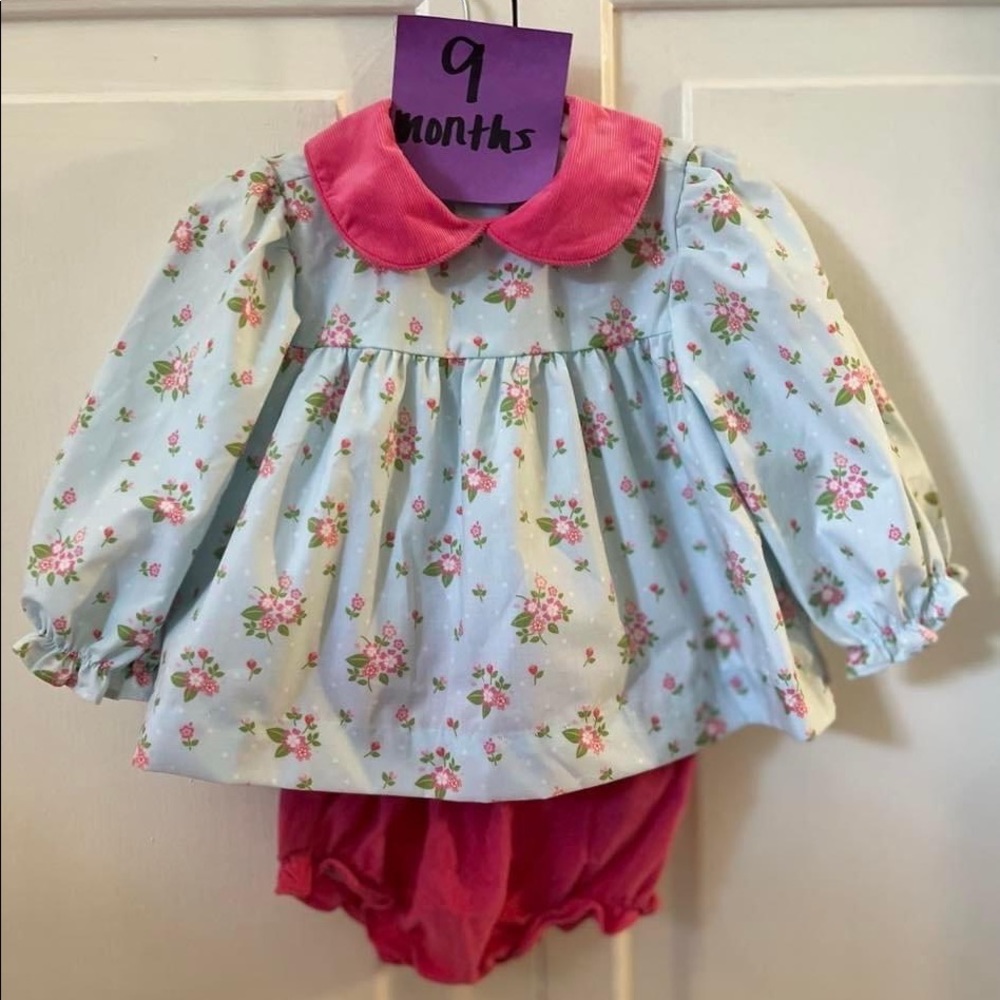 Diaper Set Smocked Bubble Cecil and Lou